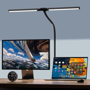 EYOCEAN Schreibtischlampe, Doppelko...