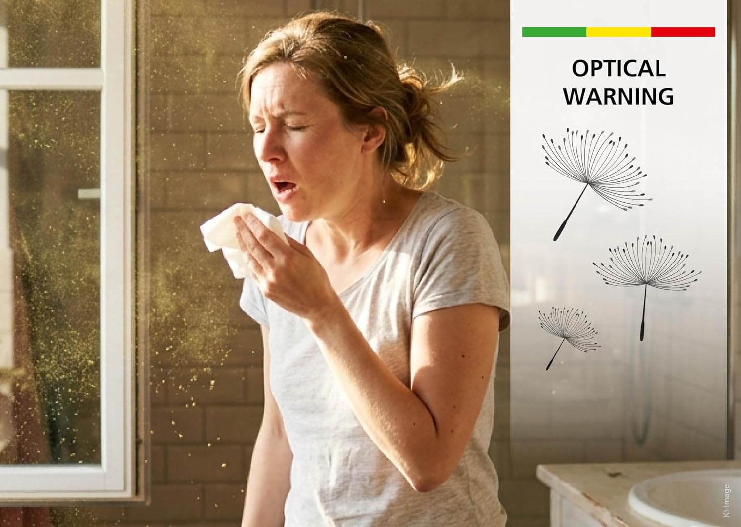 Laserliner Feinstaubmessgerät, Luftqualitätsmessgerät für Pollen und Allergene, Raumluftmonitor mit Alarm, Temperatur und Luftfeuchtigkeit – Bild 3