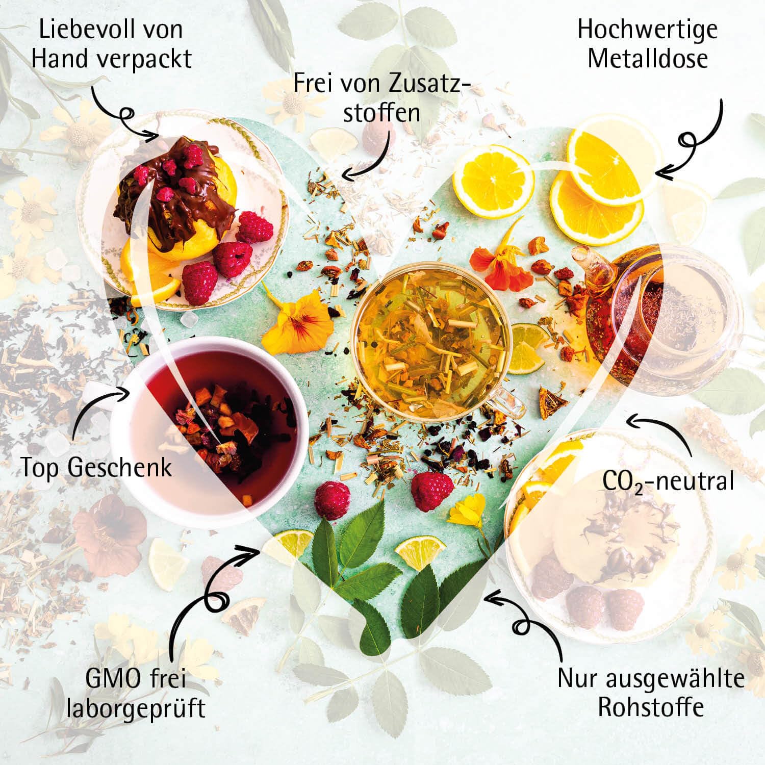 Hallingers Genuss Manufaktur Tee-Geschenkset – 24 Sorten Premium Loser Tee Probierset in edler Geschenkbox mit Rezeptheft „Tee Deluxe Selection 24“, Geschenkidee für Sie und Ihn – Bild 7