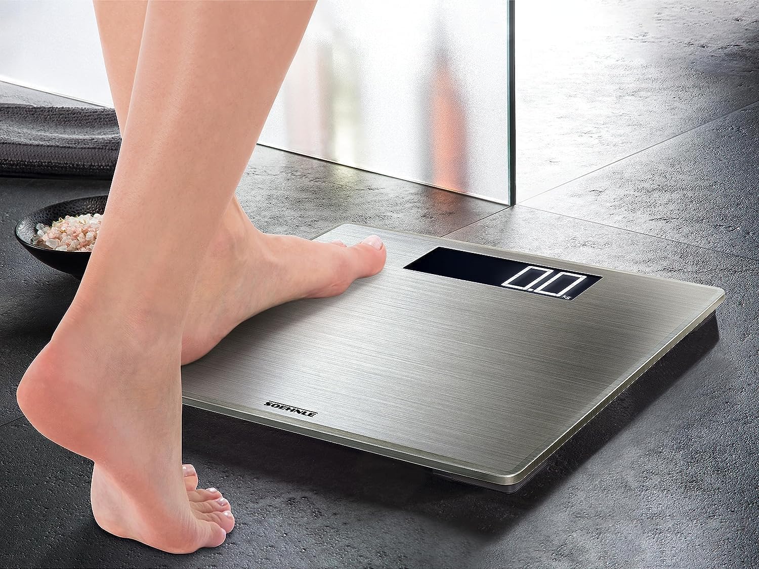 Soehnle Style Sense Safe Digitalwaage mit Extra Large, Silber – Bild 4