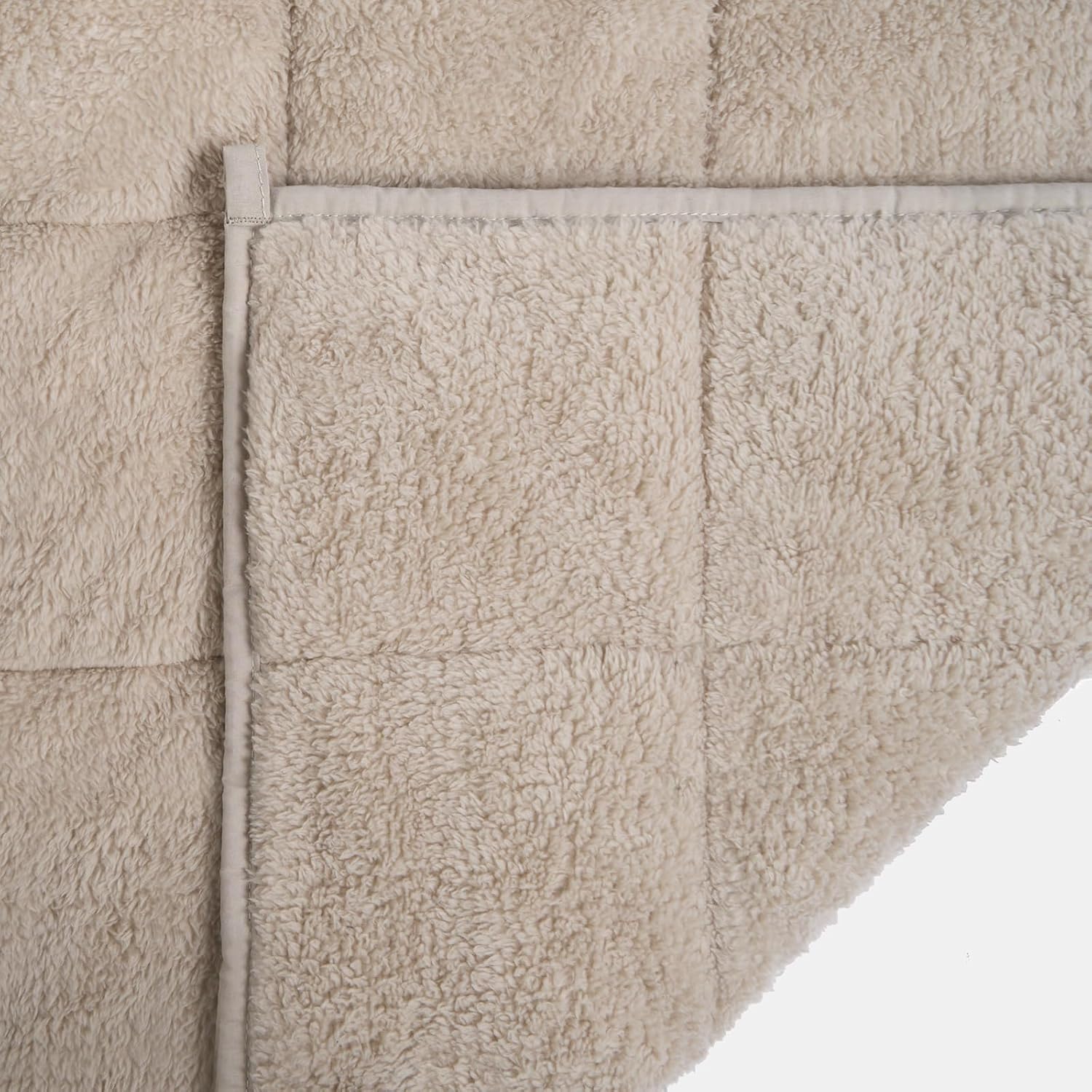 Brentfords Gewichtsdecke, Gewichtsdecke 4 kg Teddy für Erwachsene 125 x 150 cm Gewichtsdecke Natur (Haftungsausschluss: Nur für Personen ab 3 Jahren geeignet) – Bild 8