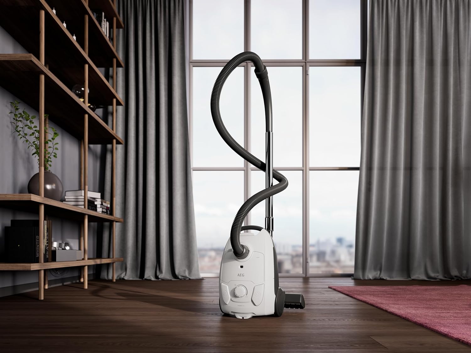 AEG Clean 5000 Staubsauger mit Beutel, hohe Saugleistung, 37 % recycelter Kunststoff, AllFloor-Düse mit Klicksystem, 2-in-1-Multifunktionsdüse, 8,5 m Aktionsradius, waschbarer Hygienefilter, AB51C1SW – Bild 7