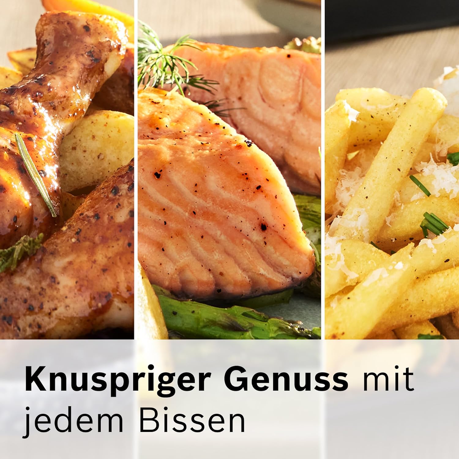 Bosch Heißluftfritteuse Serie 4, XL-Luftfritteuse, Schwarz, 6,1 l Fassungsvermögen, 7 Voreinstellungen, Auftau- und Warmhaltefunktion, Touchscreen, bis zu 60 % schnelleres Garen, MAF462B0 – Bild 7