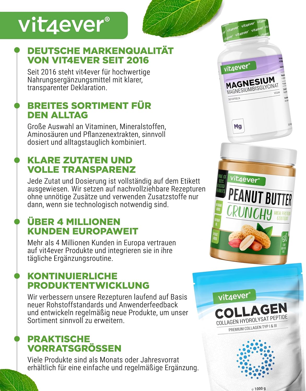 vit4ever Superfood Mix Pulver – 420 g mit 6 Superfoods (Gerstengras, Spirulina, Chlorella, Moringa, Maca & Guarana) – natürliches Zitronenaroma – Bild 8