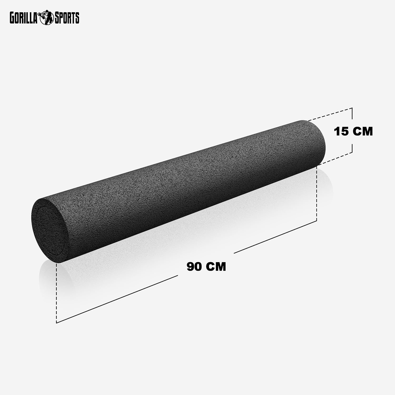 GORILLA SPORTS® Pilates-Rolle, 60 x 15 cm oder 90 x 15 cm, weich, Schaumstoff, Farbe wählbar, Fitnessrolle, Faszienrolle, Yoga-Schaumstoffrolle, Massagerolle, Pilates-Rolle, Gymnastikrolle – Bild 6