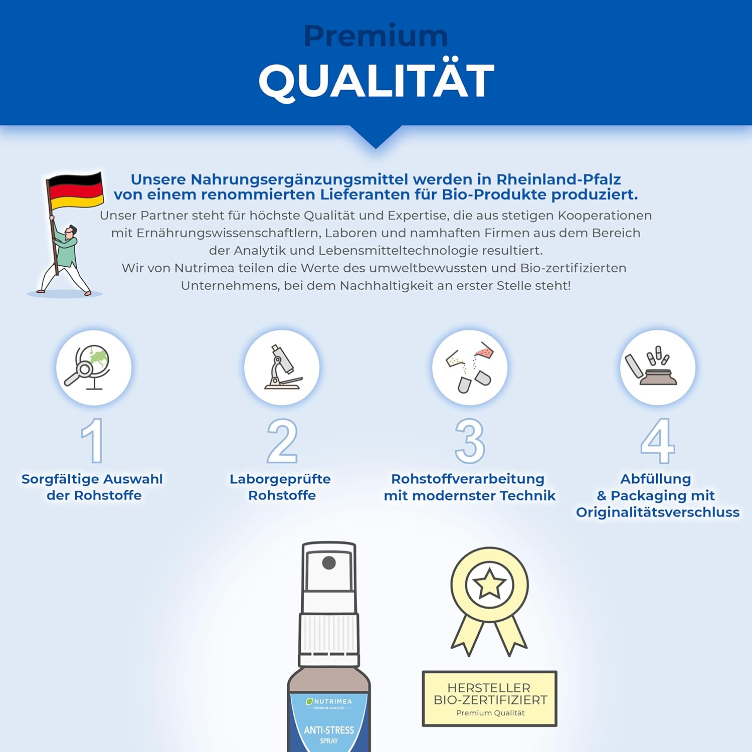 Nutrimea Anti-Stress-Spray mit Soforteffekt – Gegen innere Unruhe und Anspannung – Mit Mohn + Melisse für die Nerven, 20 ml Nutrimea – Rote-Frucht-Geschmack – Bild 6