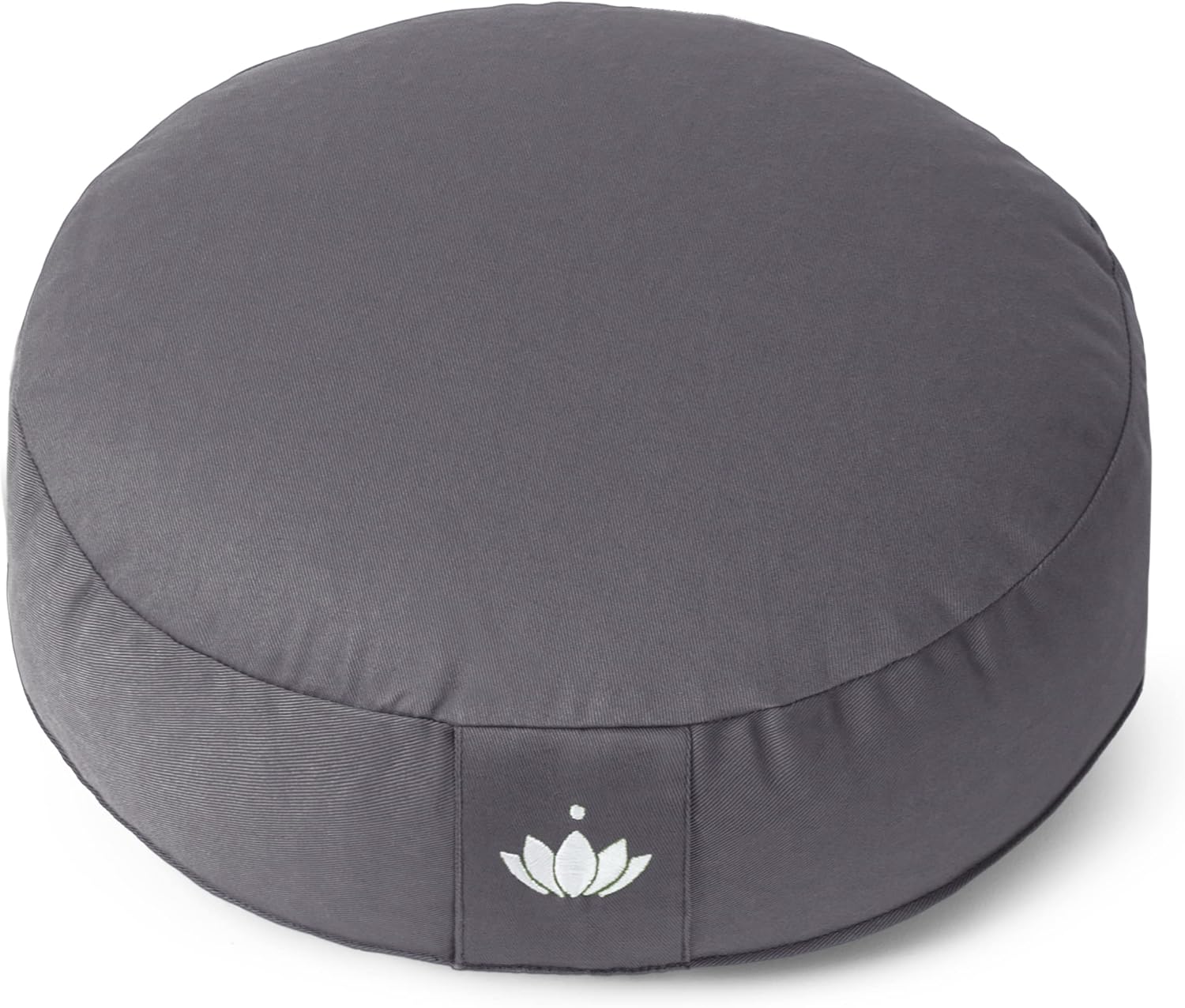 Lotuscrafts Yogakissen, Meditationskissen, extra niedrig – Höhe 10 cm – waschbarer Baumwollbezug – Yogakissen mit Dinkelfüllung – GOTS-zertifiziert – Bild 3
