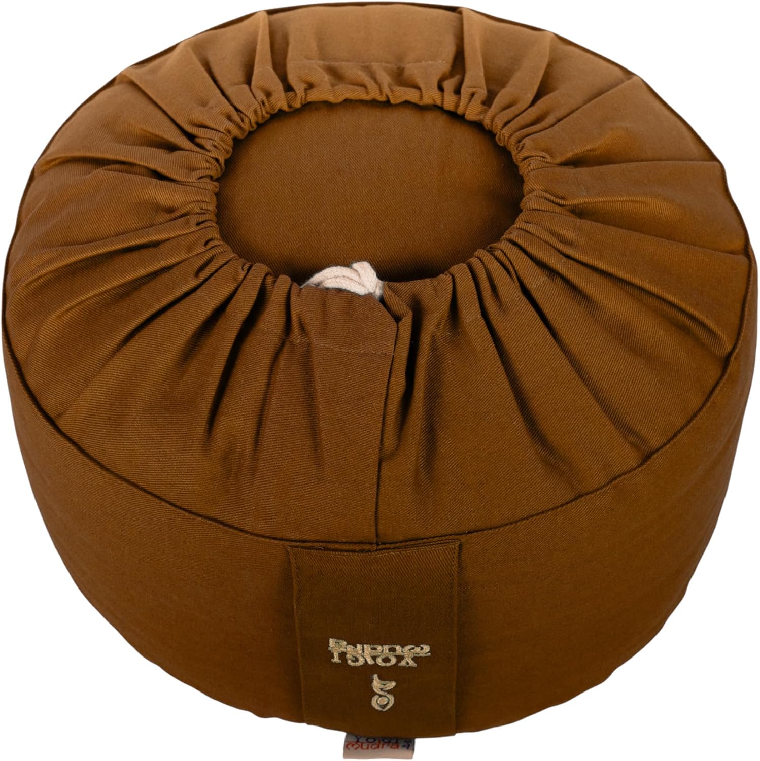 Ersatzbezug für Meditations- & Yogakissen rund Ø 30 x 15 cm – Kissenbezug aus Baumwolle mit Kordelzug – Sitzkissenbezug für Yoga & Meditation – ohne Füllung – Bild 5