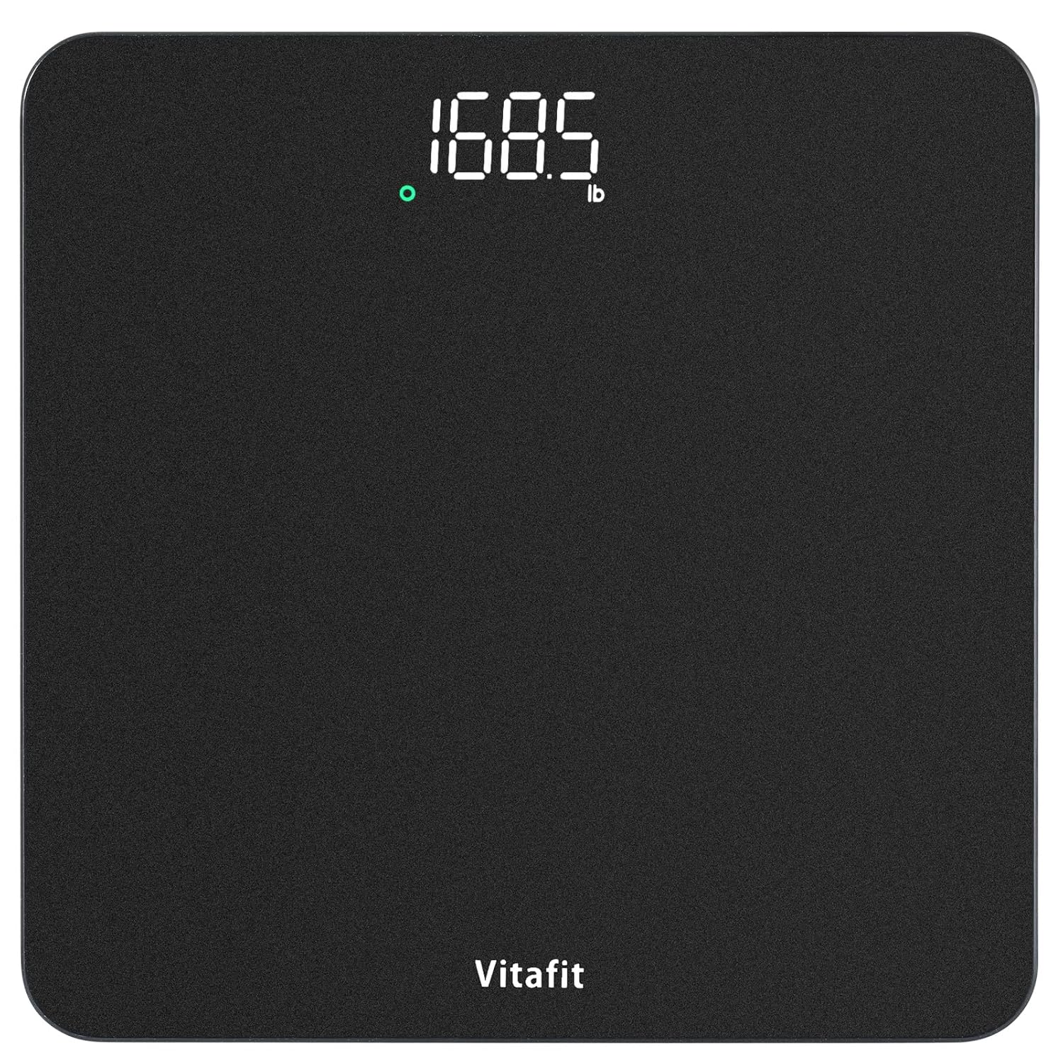 Digitale Personenwaage von Vitafit, hohe Genauigkeit, 0,05 kg, von unserer professionellen Fabrik seit 2001, Waage mit LED und Step-On, Körperwaage mit 182 kg, silberschwarzes Spray