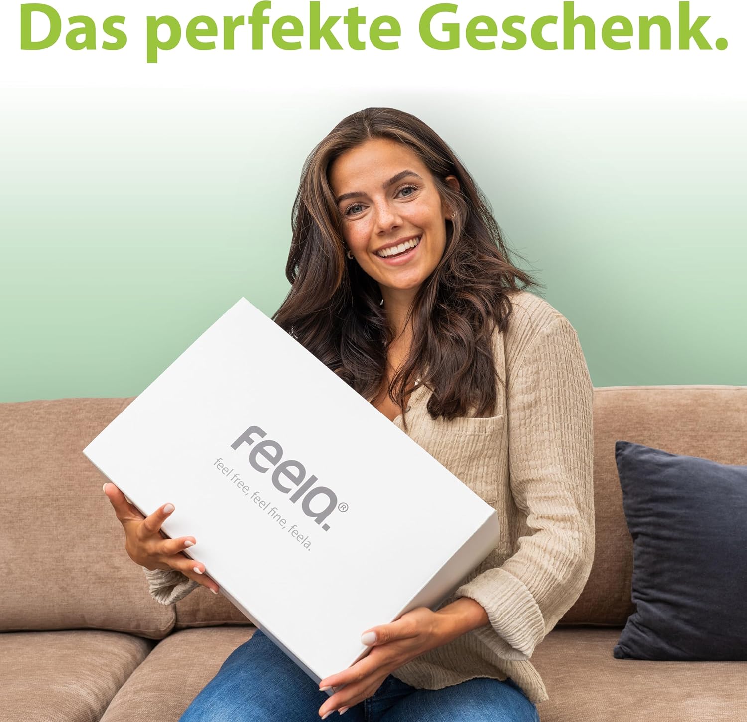 Feela. Fußstützen-Schreibtisch (Vergleichssieger) – Ergonomischer Fußhocker mit Premium-Schaumstoffkern & integriertem Wärmekissen – rutschfest, höhenverstellbar, Schreibtischzubehör (Dunkelgrau) – Bild 9
