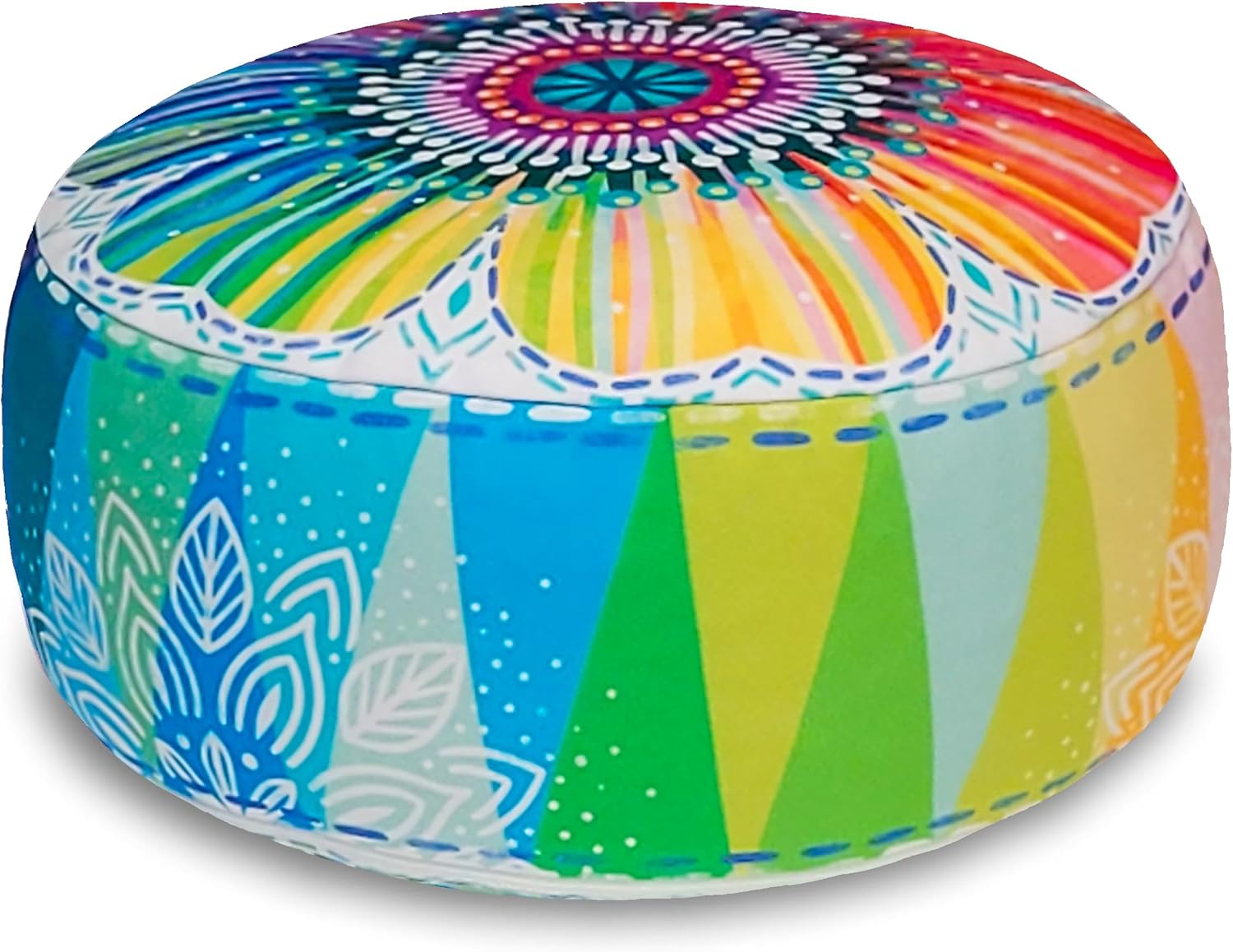 Bine Brändle Mandala Meditationskissen, Yogakissen, Bodenkissen, ideale Sitzhöhe 15 cm, Innenkissen mit verstellbarer Dinkelspelzfüllung, GOTS zertifiziert, Baumwollbezug – Bild 2