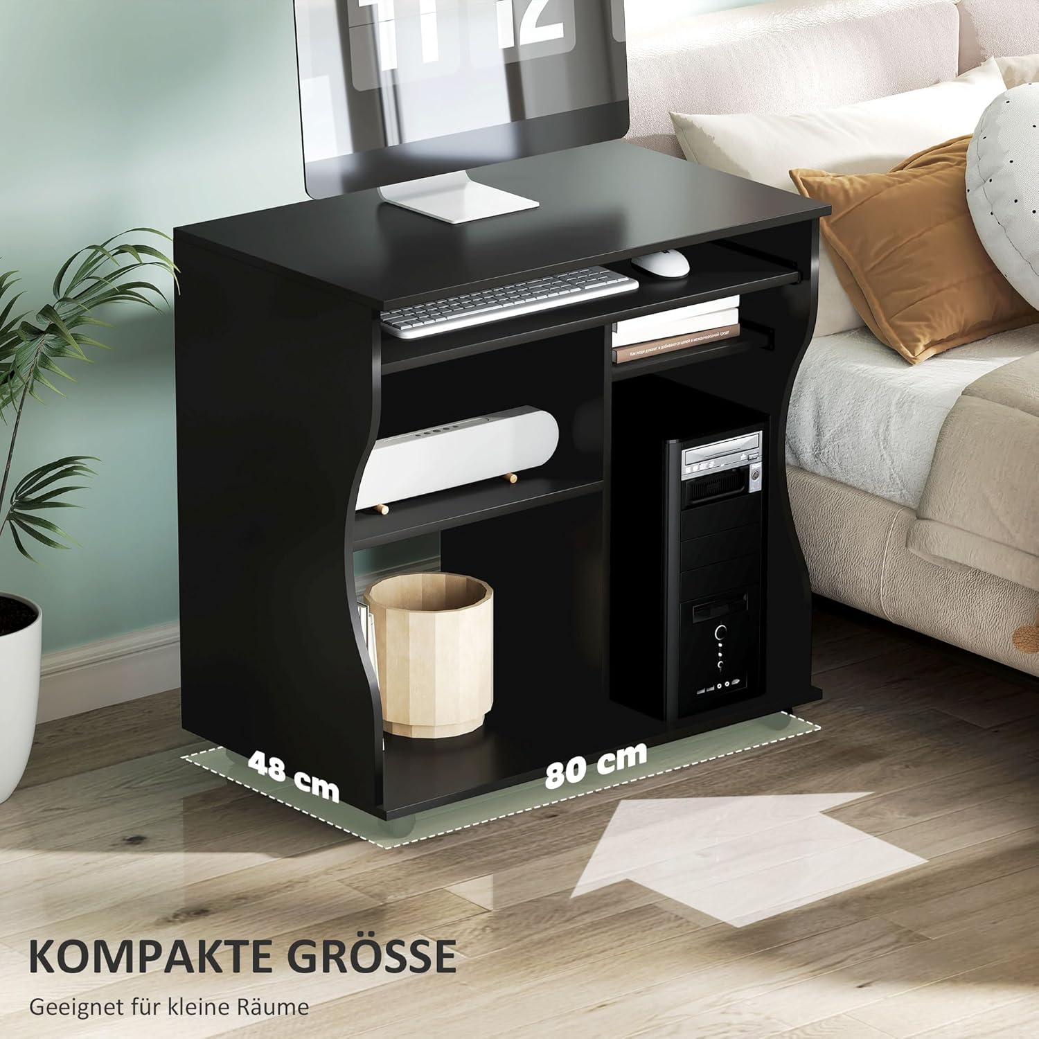 Homcom Eckschreibtisch, Schreibtisch, Bürotisch, PC-Tisch, Computertisch – verschiedene Modelle – Bild 6
