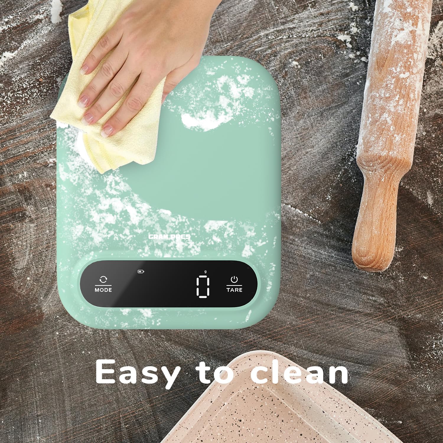 GRAM PRES Digitale Lebensmittelwaage 11 lb/0,01 oz, Küchenwaage mit digitalem Gewicht in Gramm und Unzen zum Abnehmen, Backen und Kochen, LED-Anzeige – Bild 5