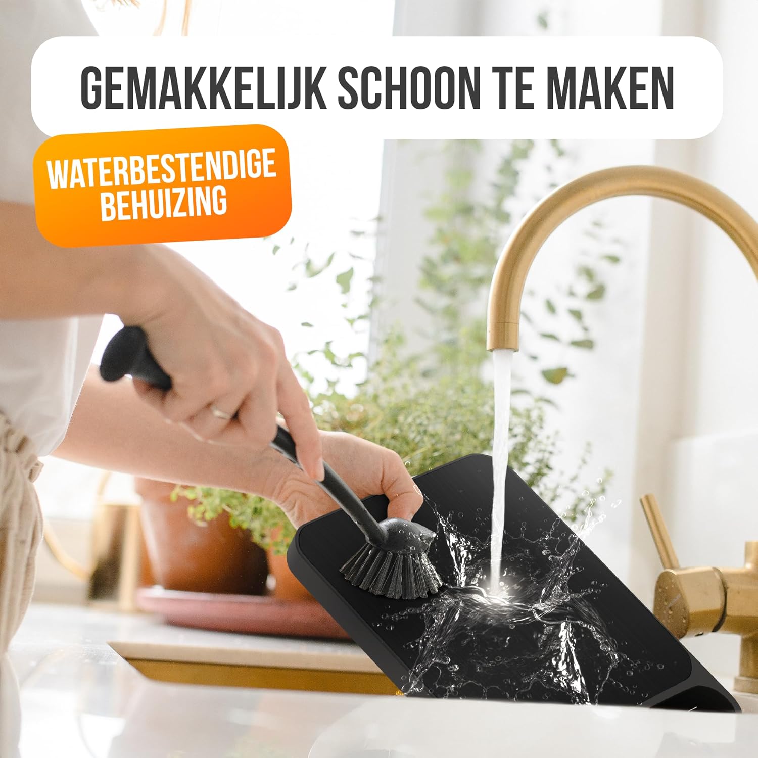 Strex Digitale Küchenwaage – 1 g bis 10 kg – Tarra-Funktion – inkl. Batterien – Schwarz – Bild 7