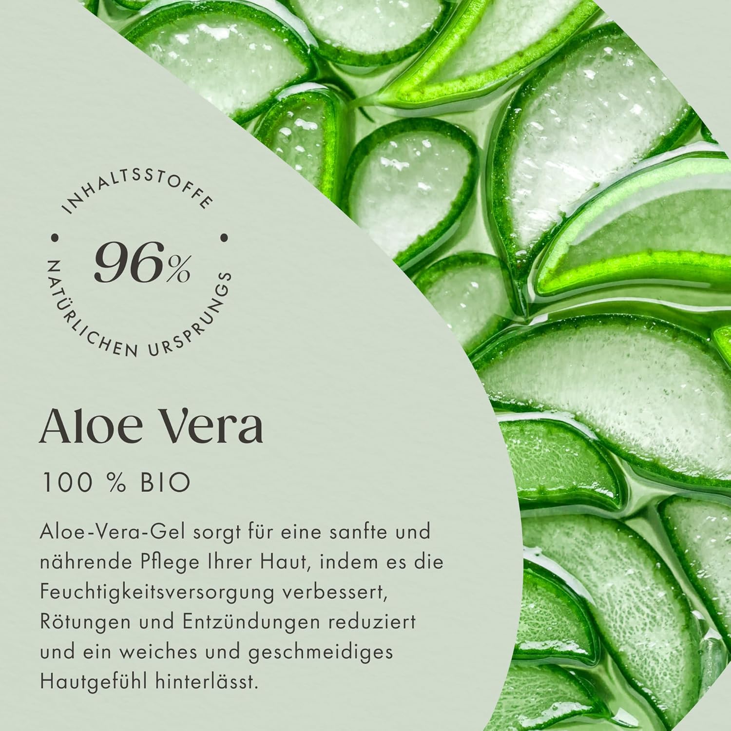 ÖKO-Testauszeichnung sehr gut - Bio-Aloe-Vera-Gel mit Jasmin-Duft 200 ml / Sonnenschutz-Glasflasche / mit Hyaluronsäure, Bio-Spirulina & Panthenol / After Sun / vegane Naturkosmetik hergestellt in Deutschland – Bild 5