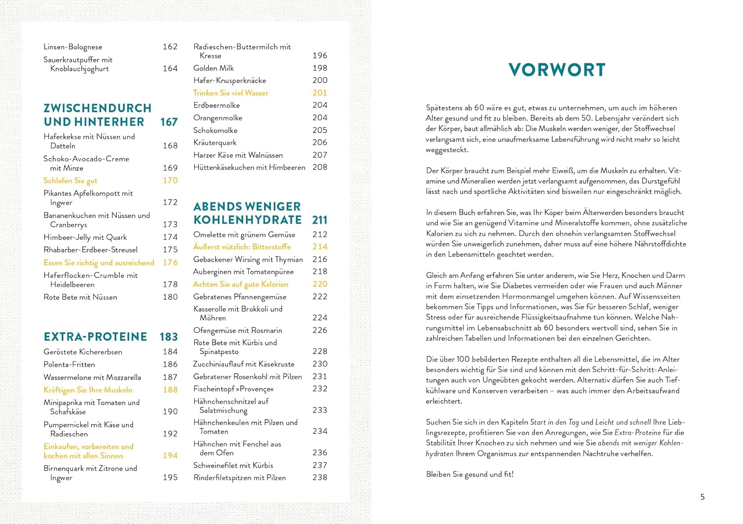 Richtig essen ab 60: Das Senioren-Kochbuch für Gesundheit und Fitness im Alter | Über 100 einfache und clevere Rezepte für den Alltag | Für ein starkes Herz, einen gesunden Darm, höhere Knochendichte – Bild 3