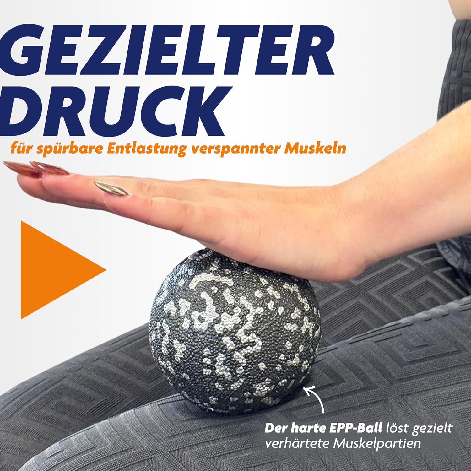 Tenso Faszienrollen 4-in-1-Set – mittelharte Faszienrolle + Duoball + Triggerpunktball + Minirolle für Rücken & Wirbelsäule, Premium-EPP-Schaum, hypoallergen – Bild 4