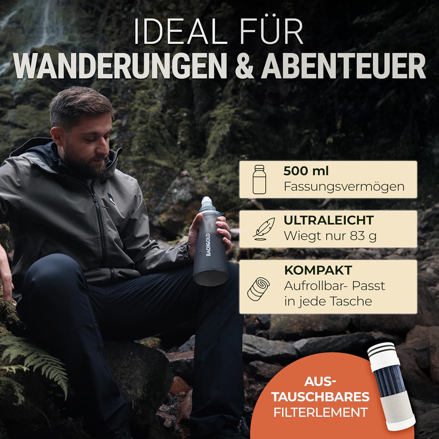 Bachgold Squeeze Outdoor Wasserfilter (Ersatzfilter) – Bild 4