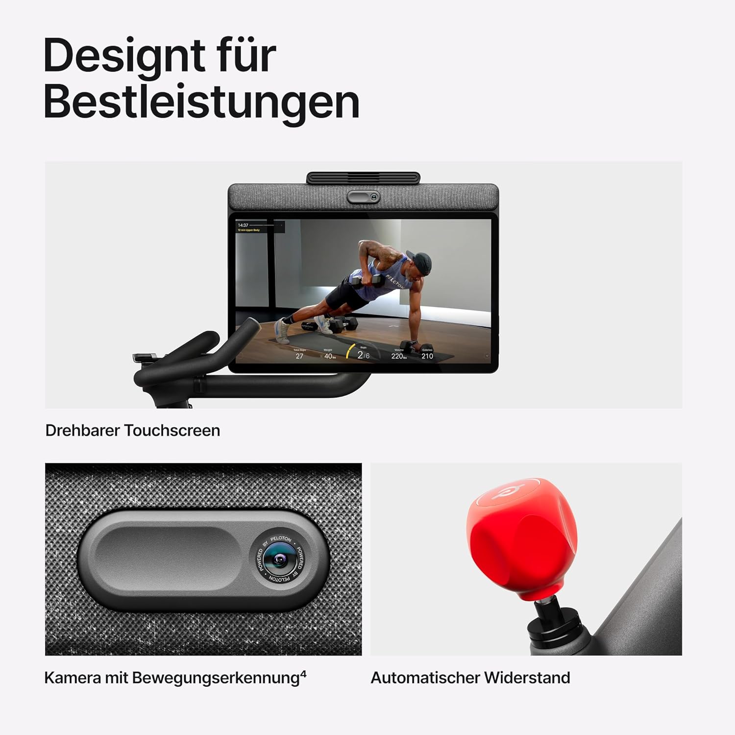 Peloton Bikes, innovatives Heimtrainer für kombiniertes Cardio- und Krafttraining – Bild 2