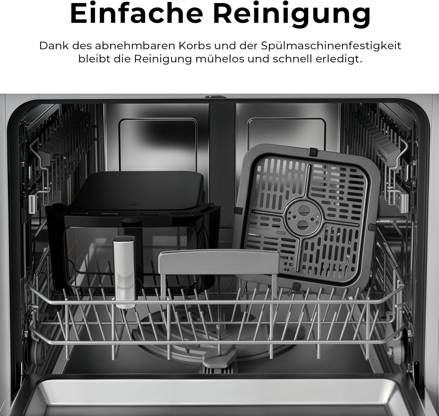 Balter HL-651T Heißluftfritteuse, 6,5 L, XXL-Fritteuse mit Sichtfenster, 12 Programme, All-In-1-Luftfritteuse, inkl. 100 Rezepte – Bild 7