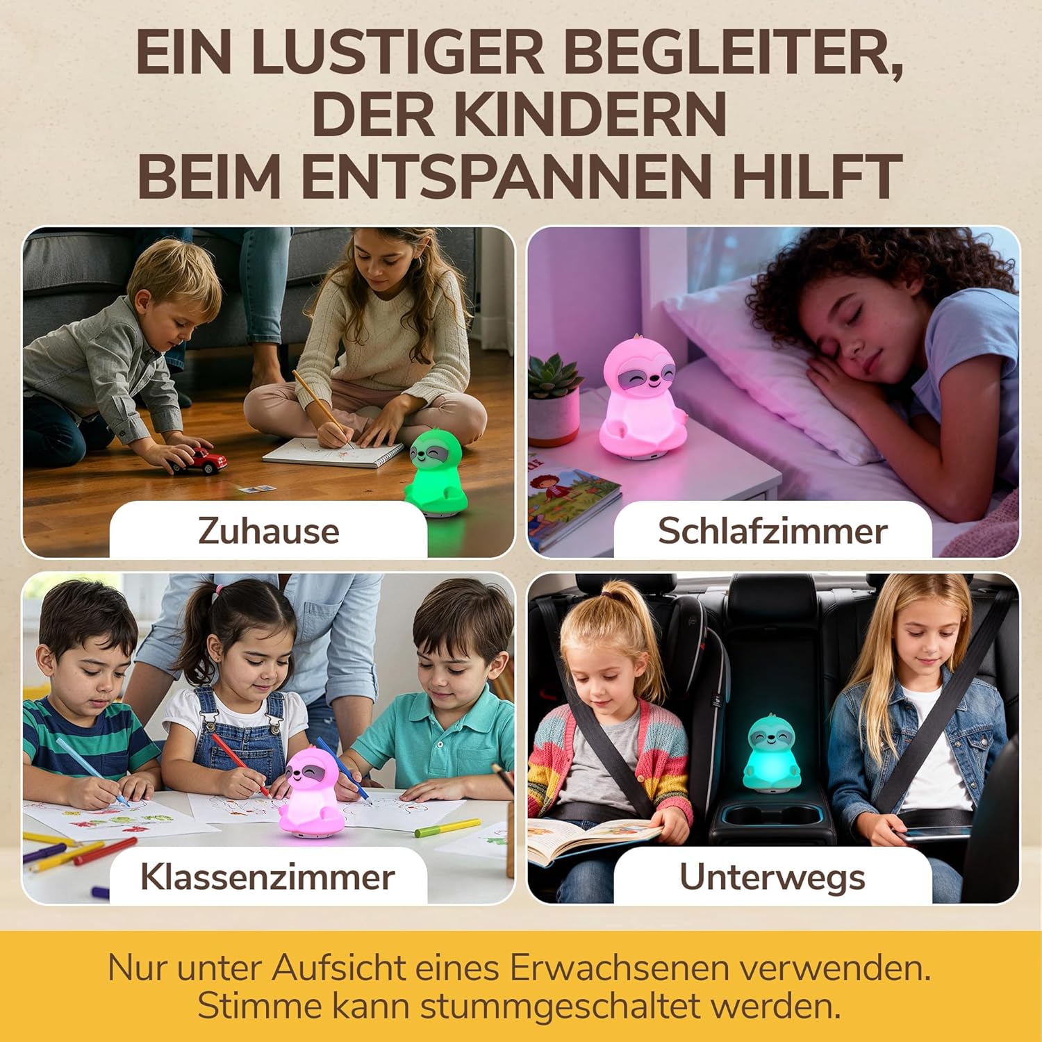 Atemtrainer mit Licht- und Sprachführung – fördert Schlaf, Konzentration, Entspannung und Wohlbefinden – 4 Achtsamkeitsmodi – Audio-Anleitung auf Deutsch – wiederaufladbar – Bild 5