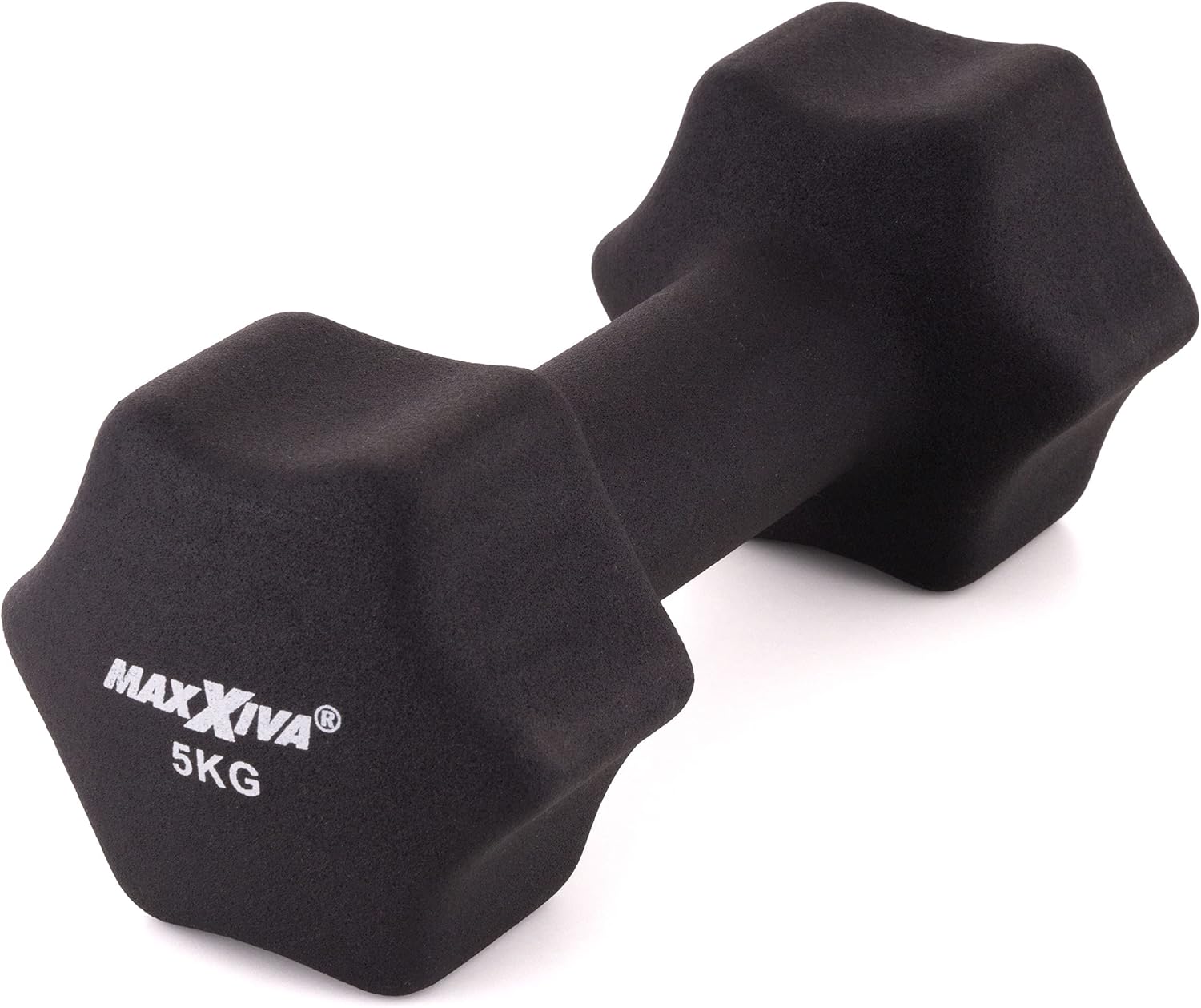 Hantelset Neoprenhanteln 2 x 5,0 kg Fitnesshanteln Krafttraining Workout Home Gym – Bild 4