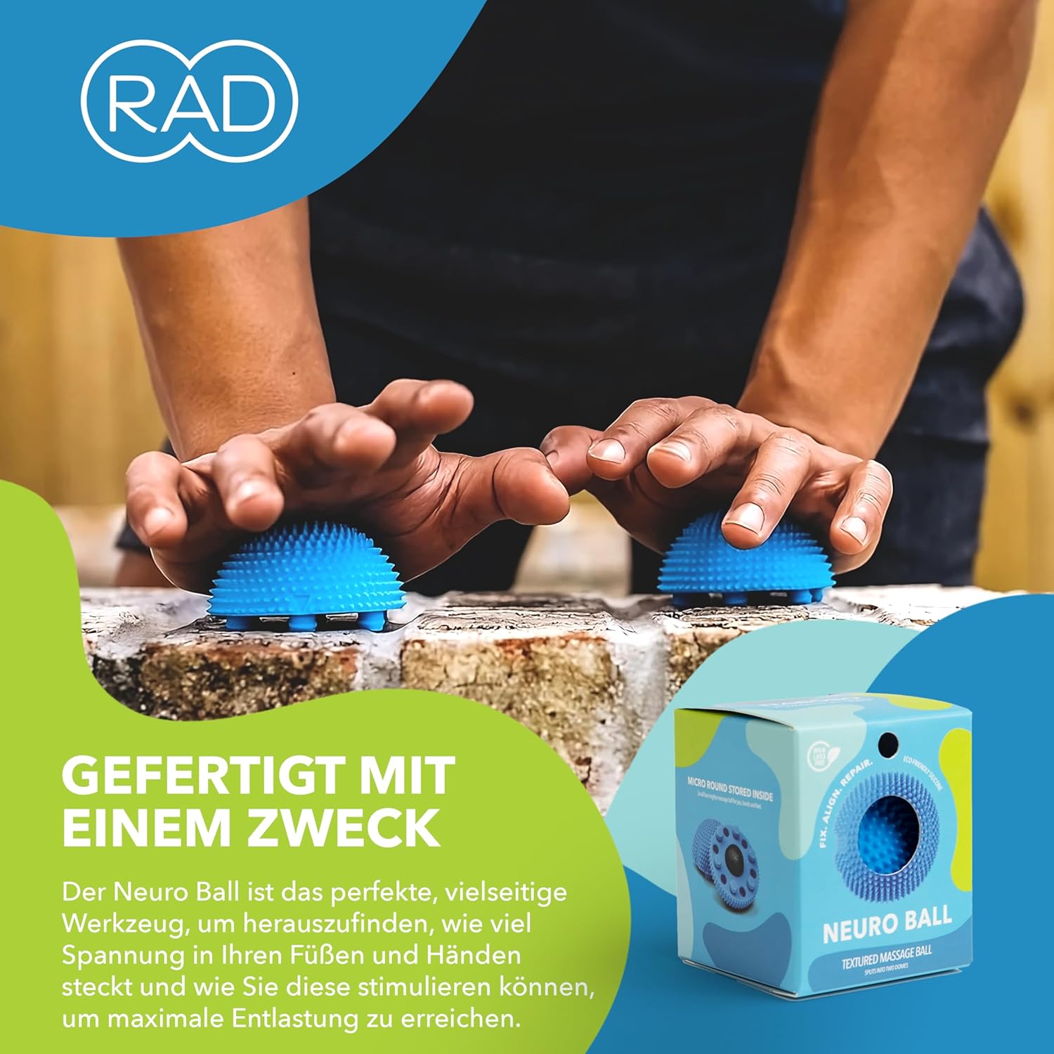 Rad Faszienball Neuroball – Bild 5