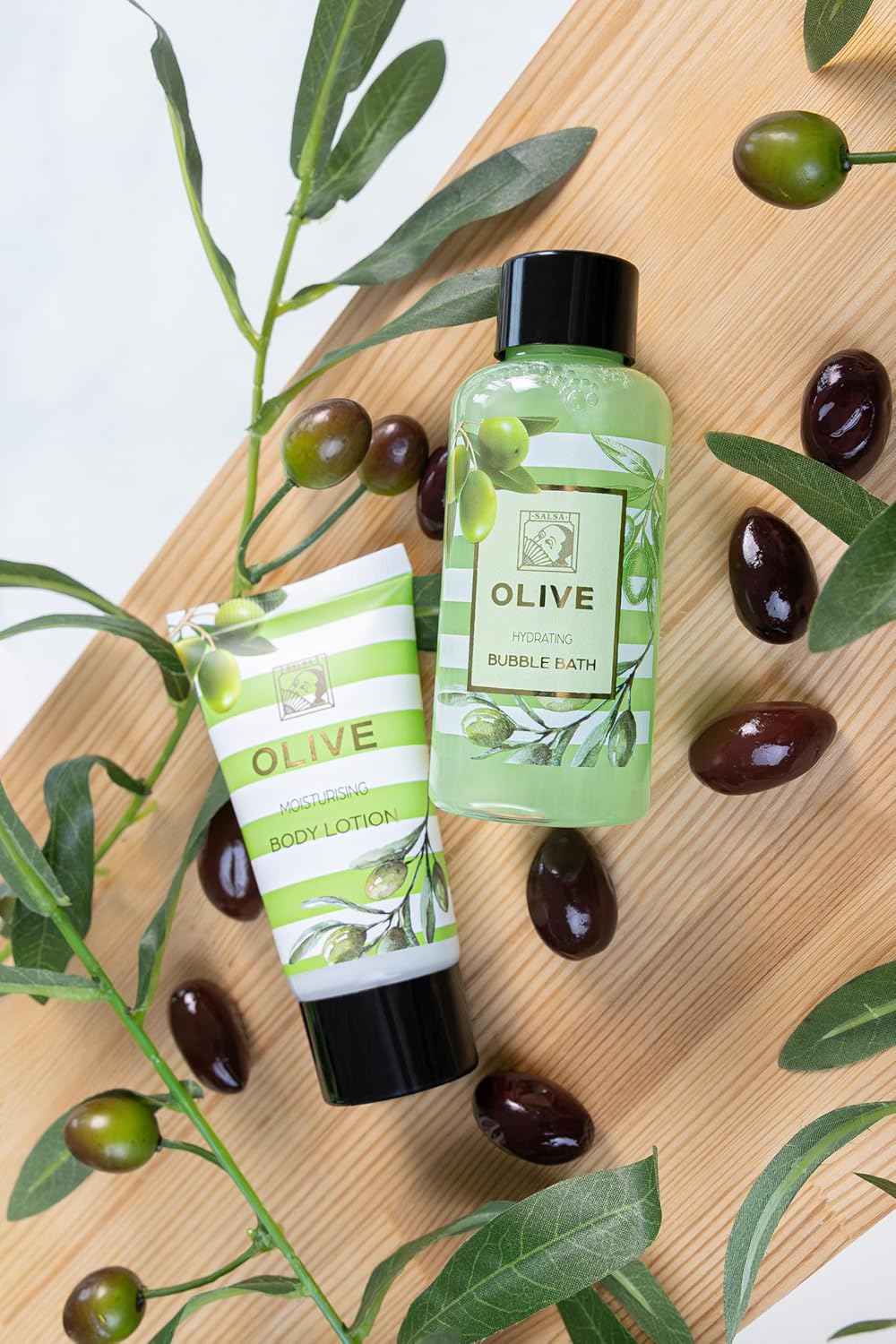 Accentra Olive Damen Duschset Geschenkset in schöner Geschenkbox – 3-teiliges Pflegeset mit Duschgel, Bodylotion und Schaumbad – Wellness-Geschenkset für Valentinstag, Muttertag & Weihnachten – Bild 9