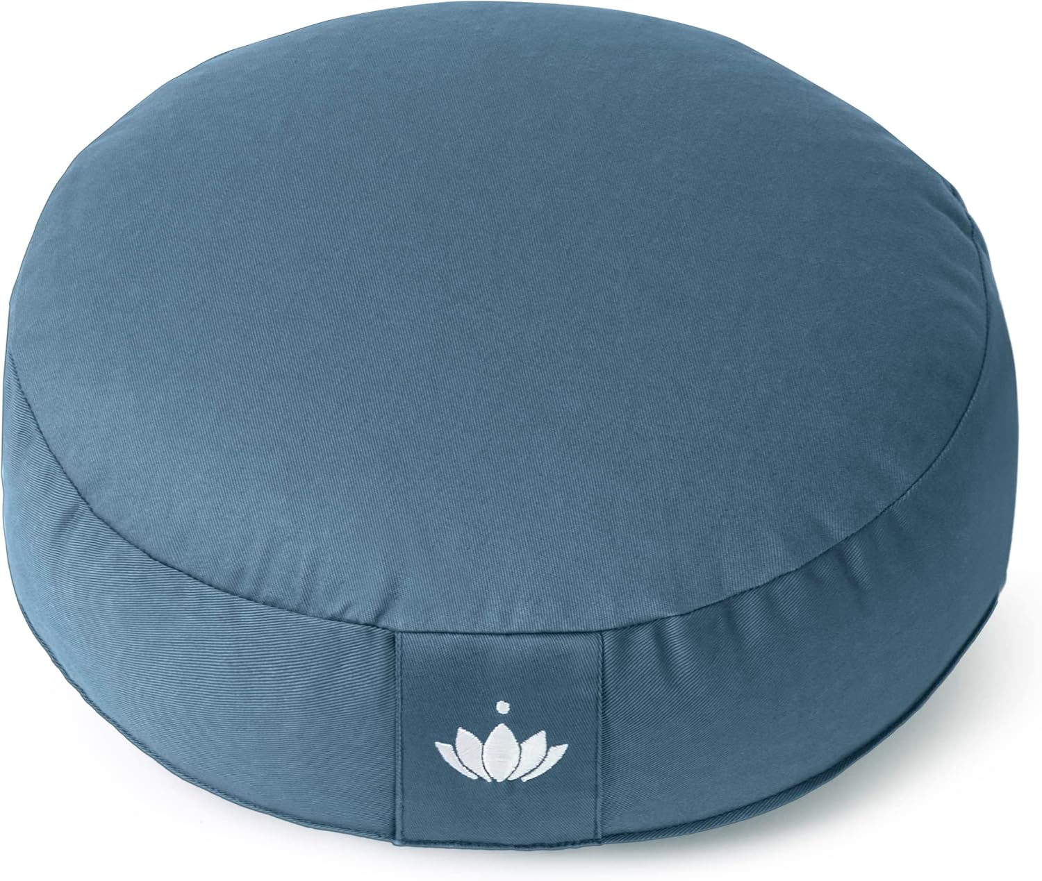 Lotuscrafts Yogakissen, Meditationskissen, extra niedrig – Höhe 10 cm – waschbarer Baumwollbezug – Yogakissen mit Dinkelfüllung – GOTS-zertifiziert – Bild 3