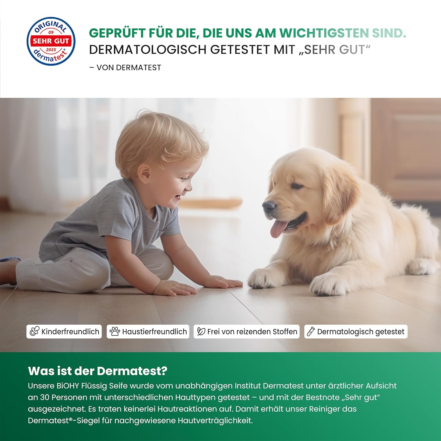 BiOHY Flüssigseife (3 x 1 Liter), hautfreundliche, rückfettende Handseife, phosphatfrei, geruchlos für Küche, Gastronomie und Sanitärbereiche, ohne Parfüm und Farbstoffe – Bild 6