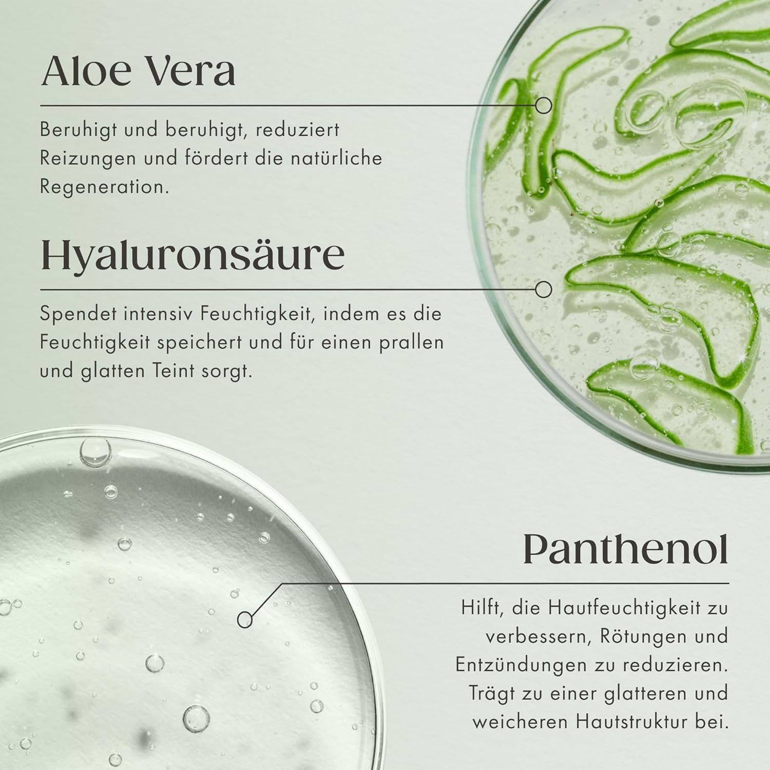 ÖKO-Testauszeichnung sehr gut - Bio-Aloe-Vera-Gel mit Jasmin-Duft 200 ml / Sonnenschutz-Glasflasche / mit Hyaluronsäure, Bio-Spirulina & Panthenol / After Sun / vegane Naturkosmetik hergestellt in Deutschland – Bild 3