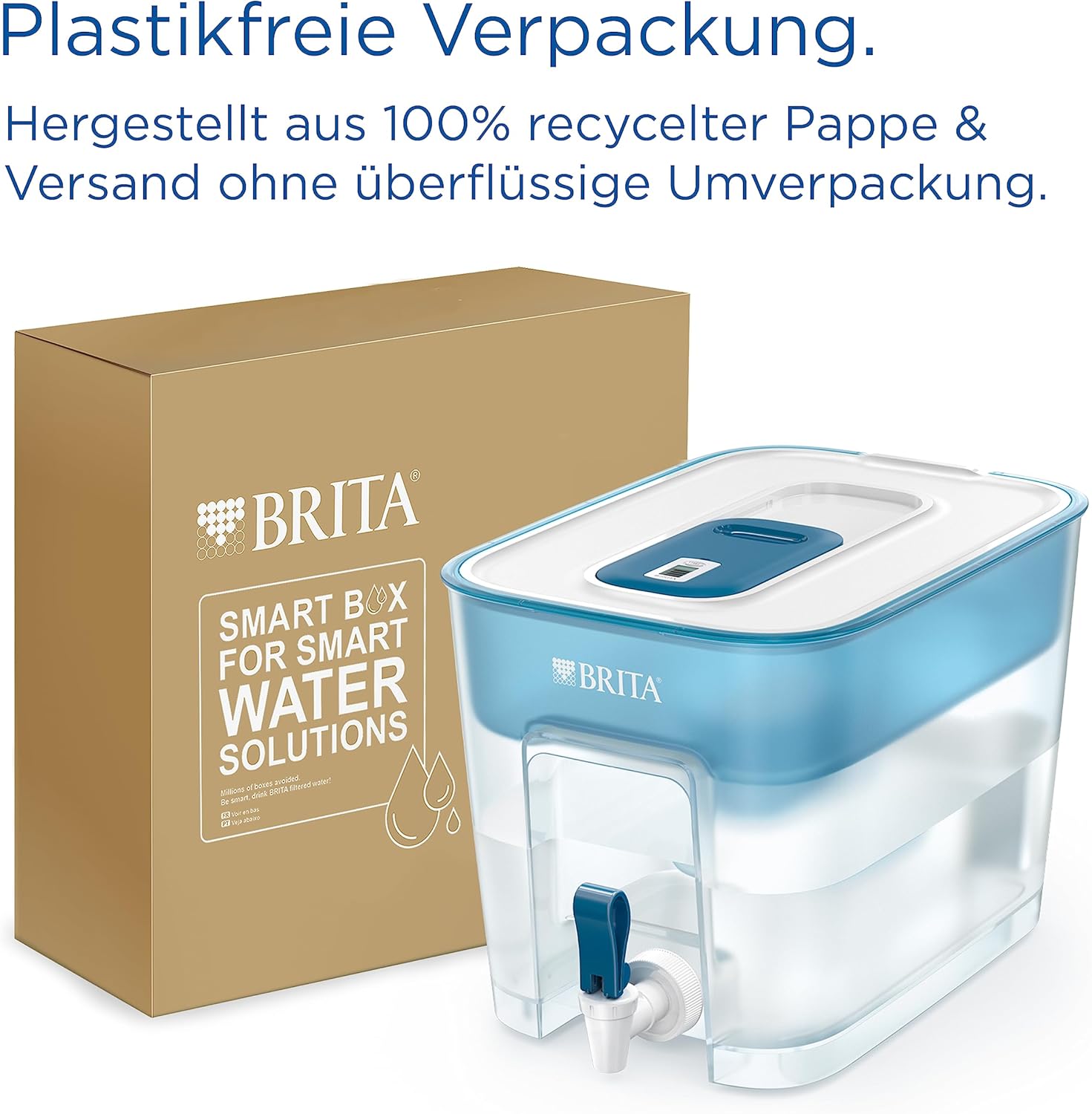 BRITA Flow Wasserfilter XXL (8,2 l) inklusive 1x Maxtra Pro Pure Performance Kartusche – Wasserspender mit Filter für Kühlschrank & große Kapazität filtert Verunreinigungen & mehr – Bild 6