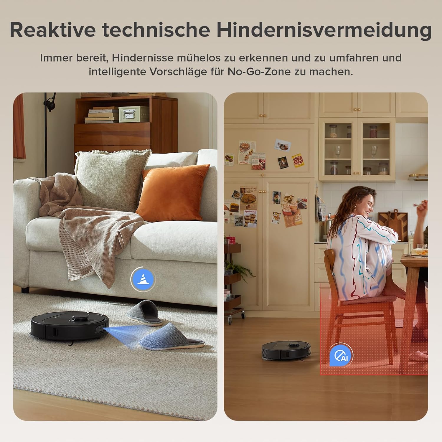 roborock Qrevo Series Roboterstaubsauger mit Wischfunktion, 8000 Pa Saugleistung (verbessert durch Qrevo S), Anti-Tangling-Seitenbürste, Hindernisvermeidung, LiDAR-Navigation, All-in-One-Dock, Schwarz (QV 35A-Set) – Bild 7