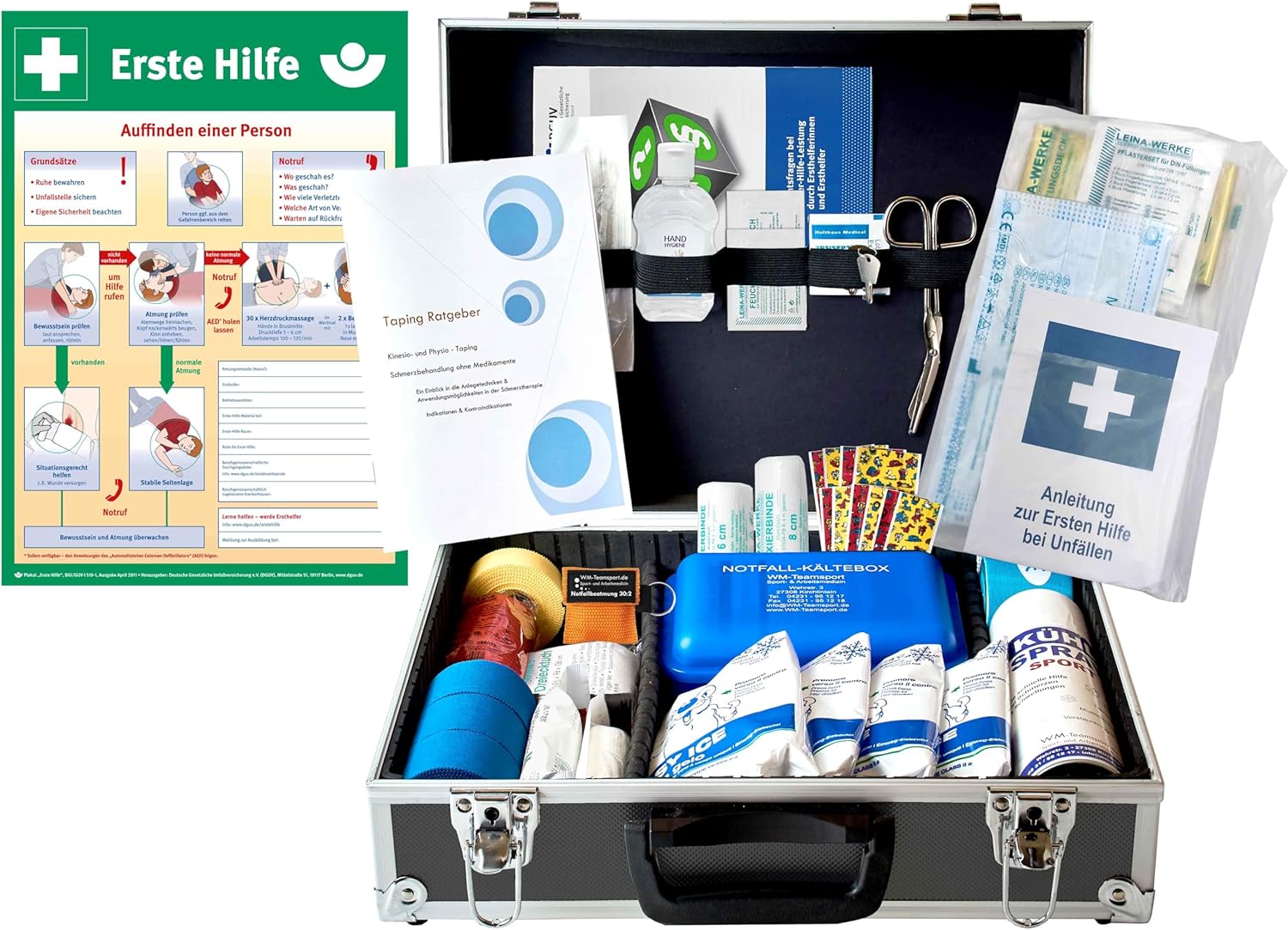 Sports Caregiver Case Pack 2 zur Behandlung von Sportverletzungen inklusive Display