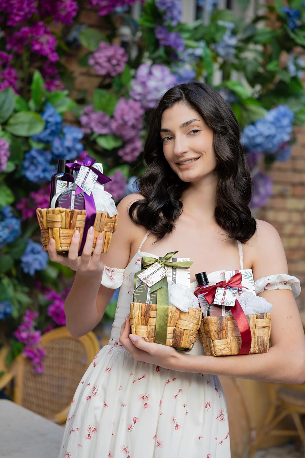 Accentra Botanic Spa Geschenkset im dekorativen Seegraskorb – 5-teiliges Bade- und Duschset, bestes Geschenk für Geburtstag, Valentinstag usw. – Bild 14