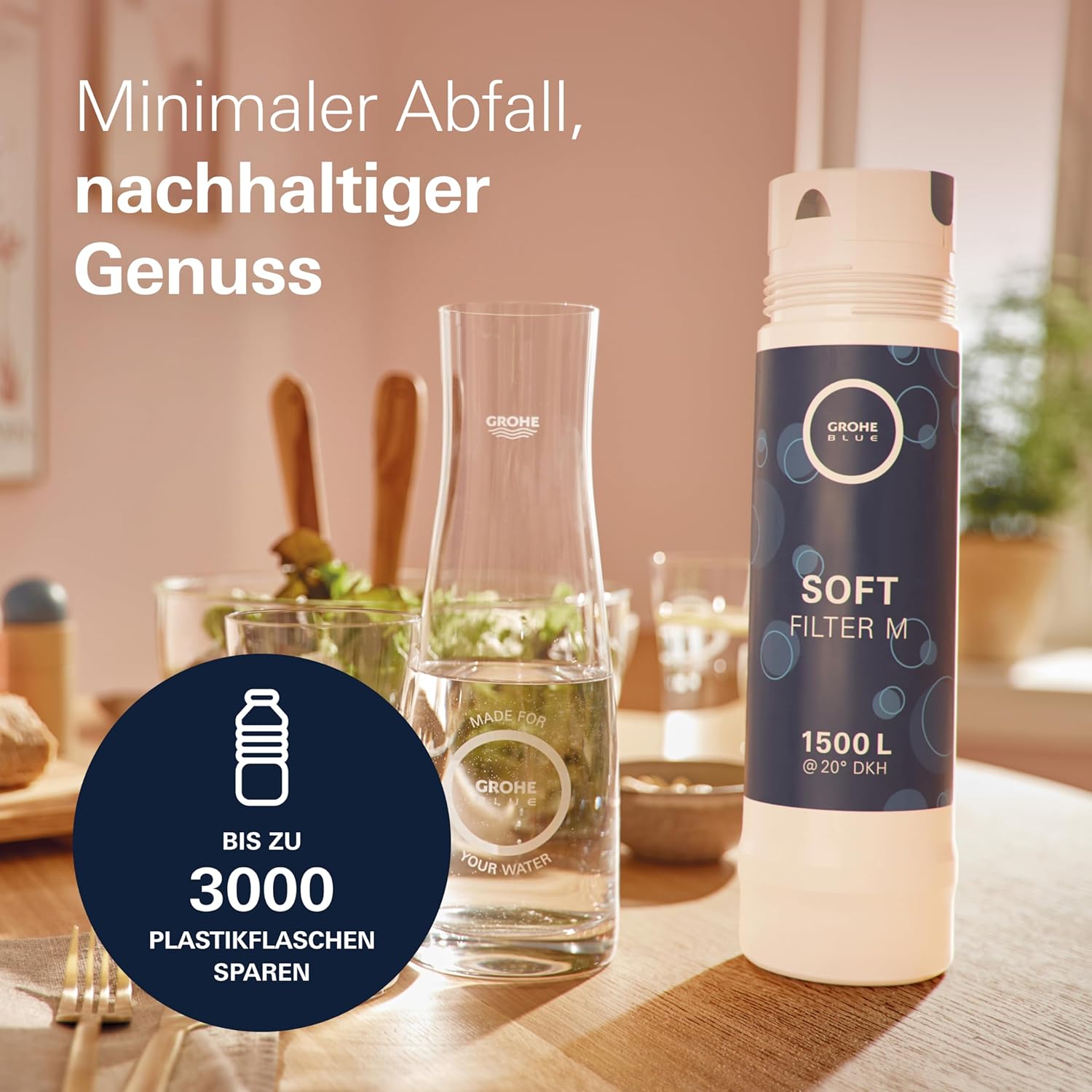 Grohe 40430001 1500-L Filter für Blaufiltersystem, Chrom, M – Bild 6