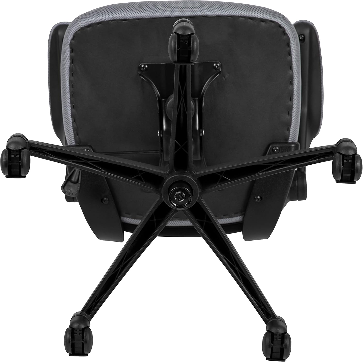 Flash Furniture Bürostuhl mit hoher Rückenlehne, ergonomischer Drehstuhl mit klappbaren Armlehnen und verstellbarer Kopfstütze – Bild 12