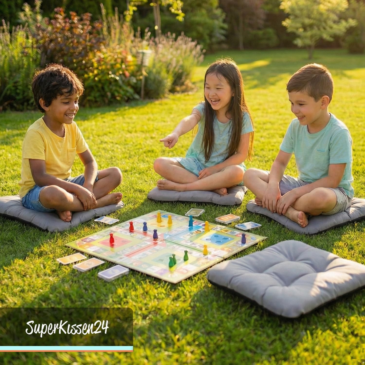 Superkissen24 Stuhlkissen-Set, 45 x 45 cm, für den Außen- und Innenbereich – Bild 8