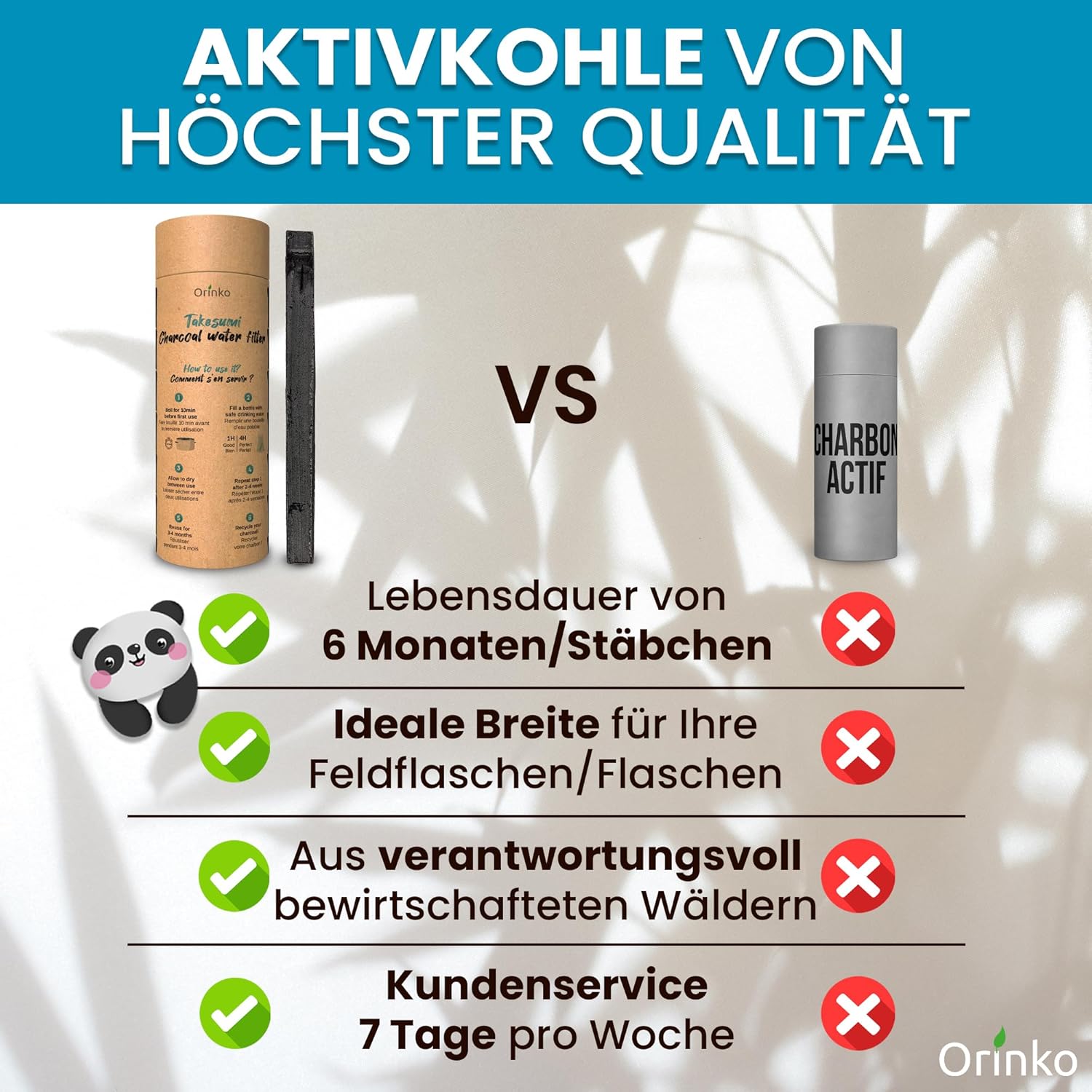 ORINKO Aktivhole Takesumi Binchotan x10 Japanische Aktivkohle zur Trinkwasserfilterung, nachhaltiger Kohlefilter für reines Wasser, umweltfreundliche Holzkohle für natürlichen Genuss – Bild 3