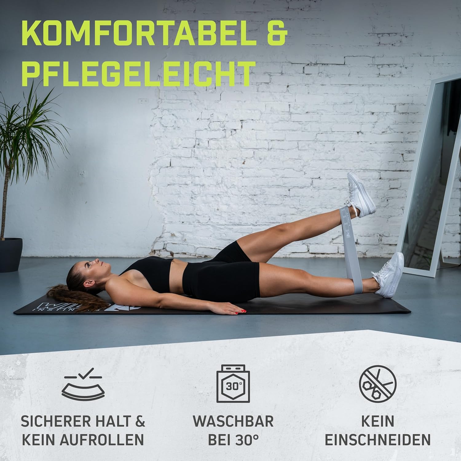 Wild Instincts Loop Bands Set aus Stoff – Minibänder Stoff für Krafttraining – Fitnessbänder Stoff – Mini Resistance Band – Miniband Fitness – Stretchband Fitness mit WebApp – Bild 5