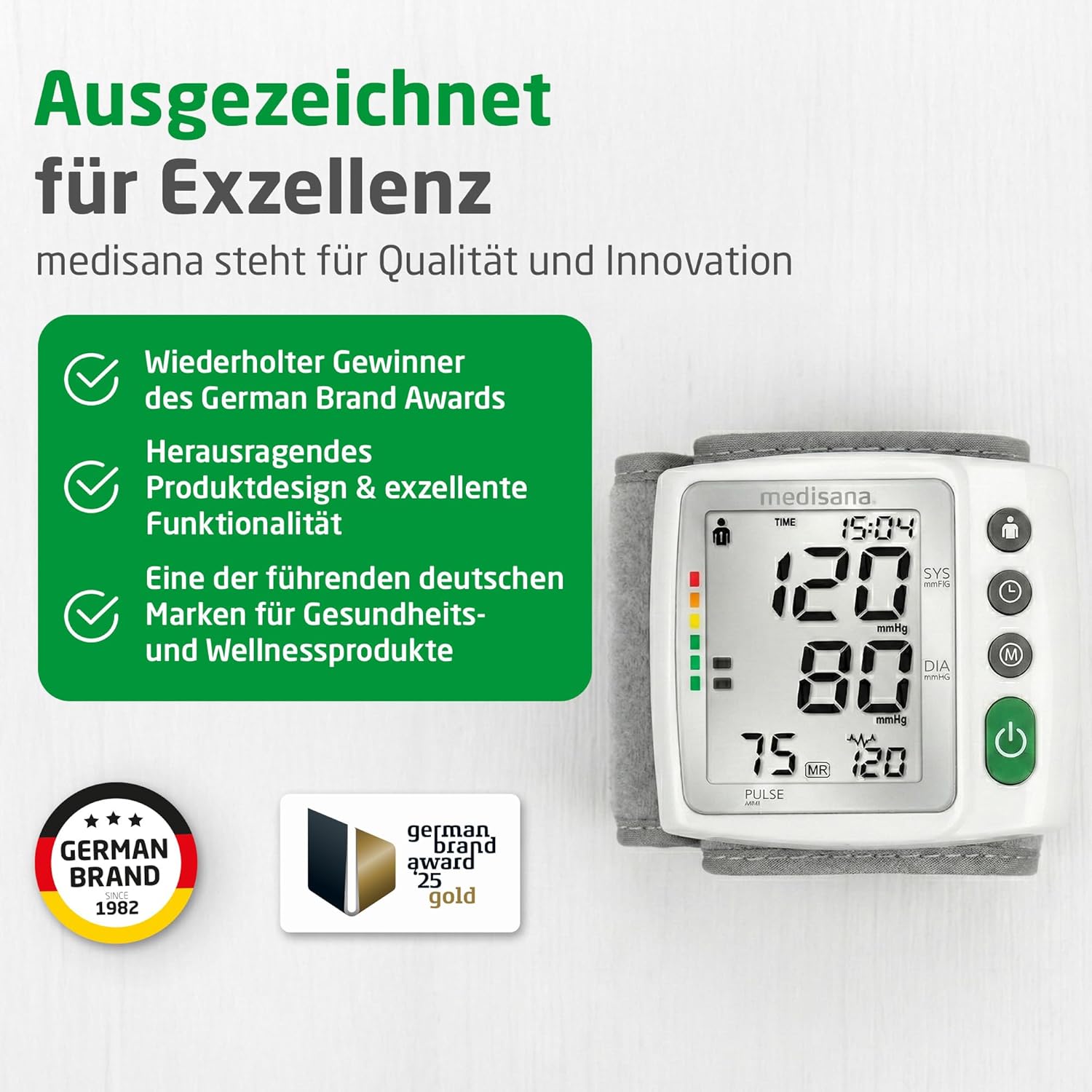Medisana 51072 Handgelenk-Blutdruckmessgerät BW 315 weiß – Bild 6