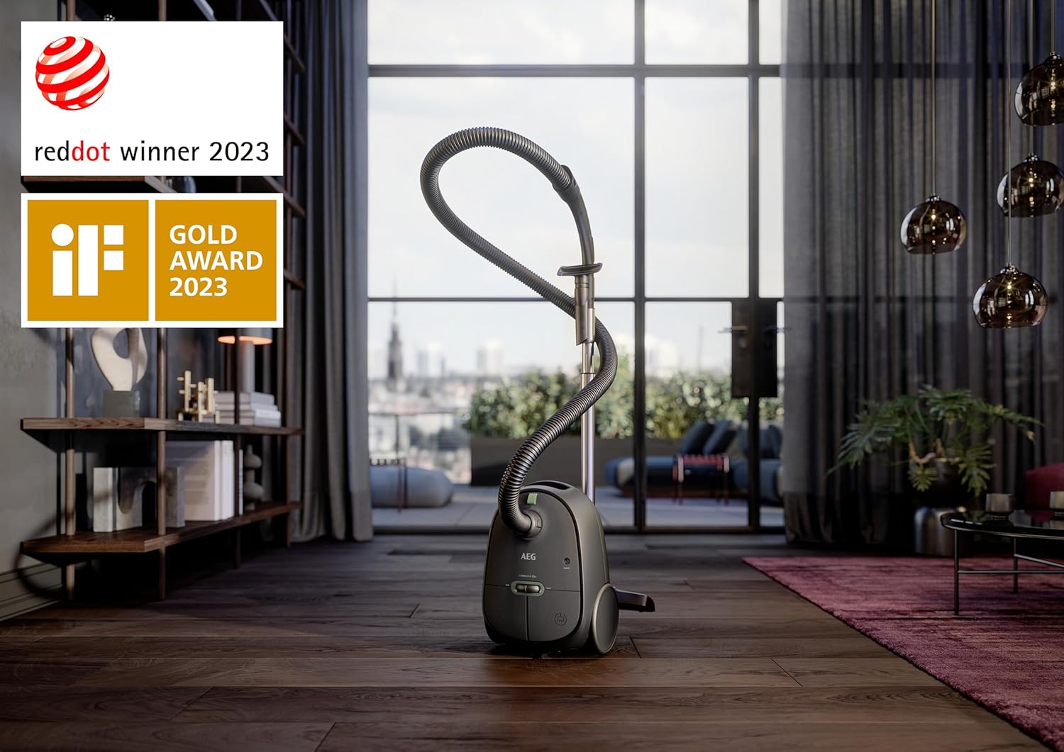 AEG Clean 6000 AB61C1OKO Öko-Staubsauger, hohe Saugleistung, zusätzliche Düsen, XL-Räder, Edelstahl-Teleskoprohr, 65 % recyceltes Material, 12 m Kabel, 850 Watt, Zubehör, grau – Bild 13