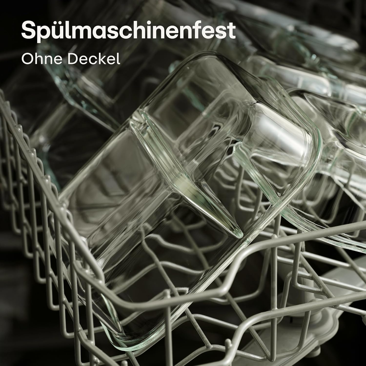 Praknu Meal-Prep-Boxen aus Glas, 2 Fächer – Set mit 2 Meal-Prep-Behältern 1 l – luftdichter Glasbehälter mit Deckel – geeignet für Spülmaschine, Mikrowelle und Backofen – Meal-Prep-Boxen – Lebensmittel-Aufbewahrungsbehälter aus Glas – Bild 6