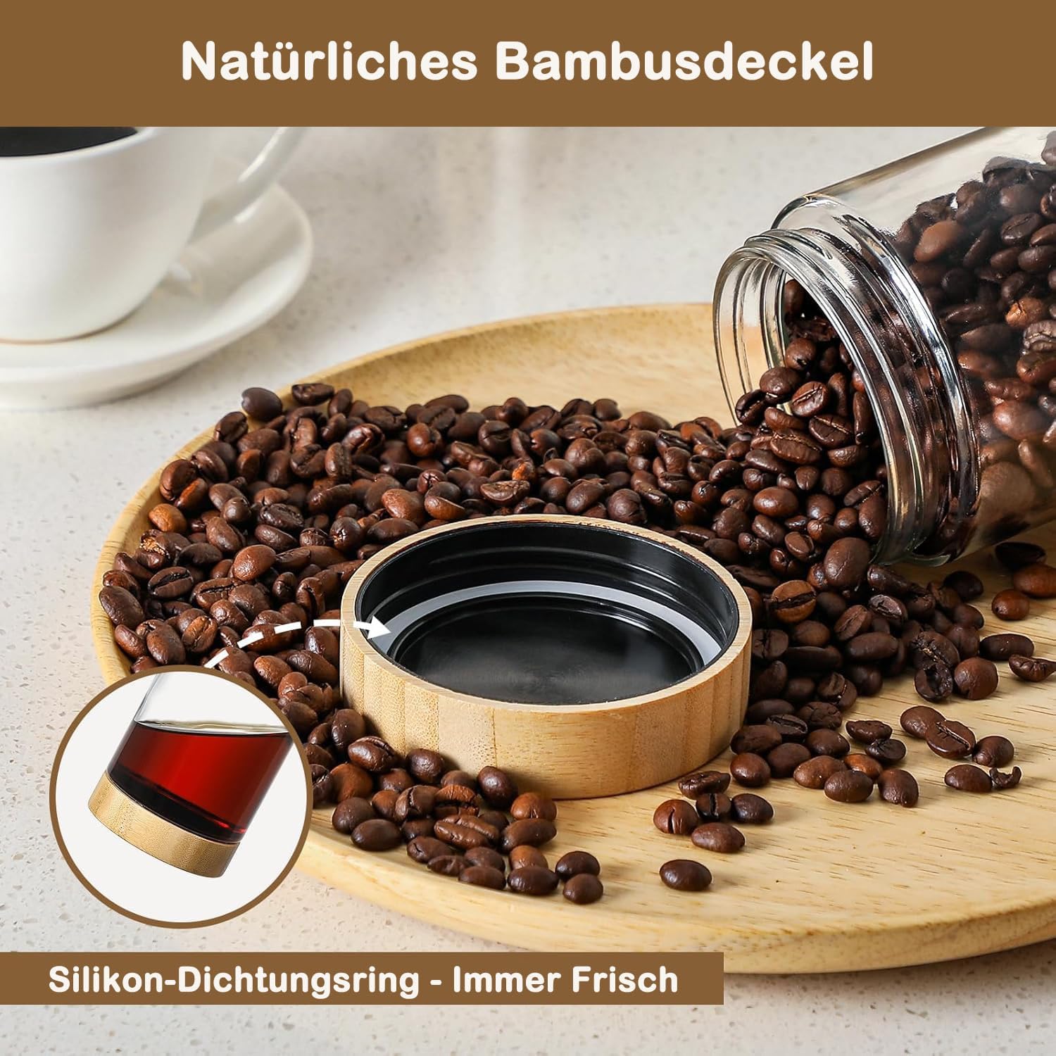 2 Stück 500 ml Mehrzweck-Einmachgläser mit Schraubdeckel, Meal-Prep-Gläser für Overnight Oats, luftdichte Gläser zum Aufbewahren, Marinieren und Vorbereiten von Mahlzeiten, Mehrzweck-Einmachglas – Bild 3