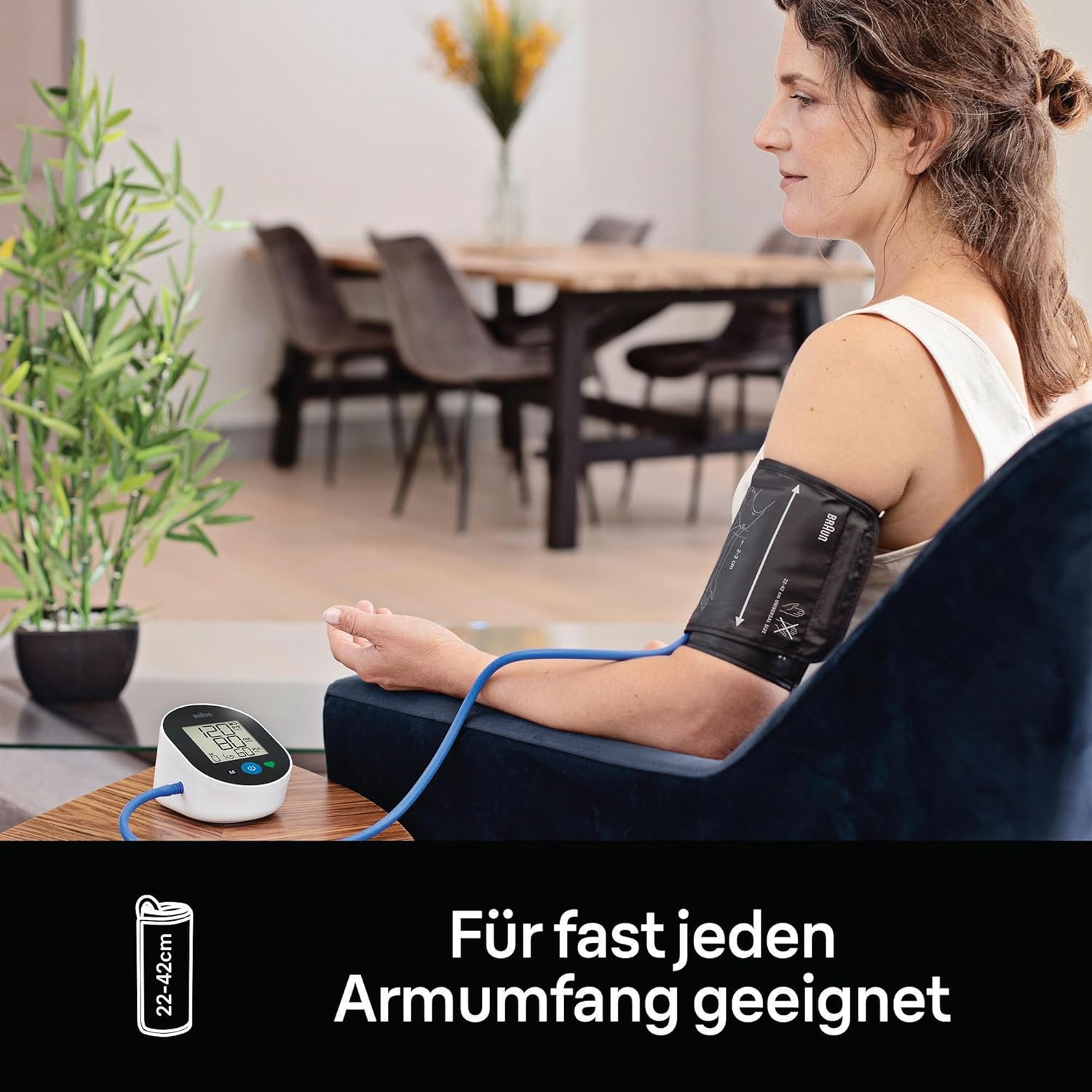 Braun ExactFit™ 2 Oberarm-Blutdruckmessgerät | Klinisch nachgewiesene Präzision | Farbcodierte Anzeige | Universalmanschette | Für den nicht-kommerziellen Gebrauch |BUA4050 – Bild 5