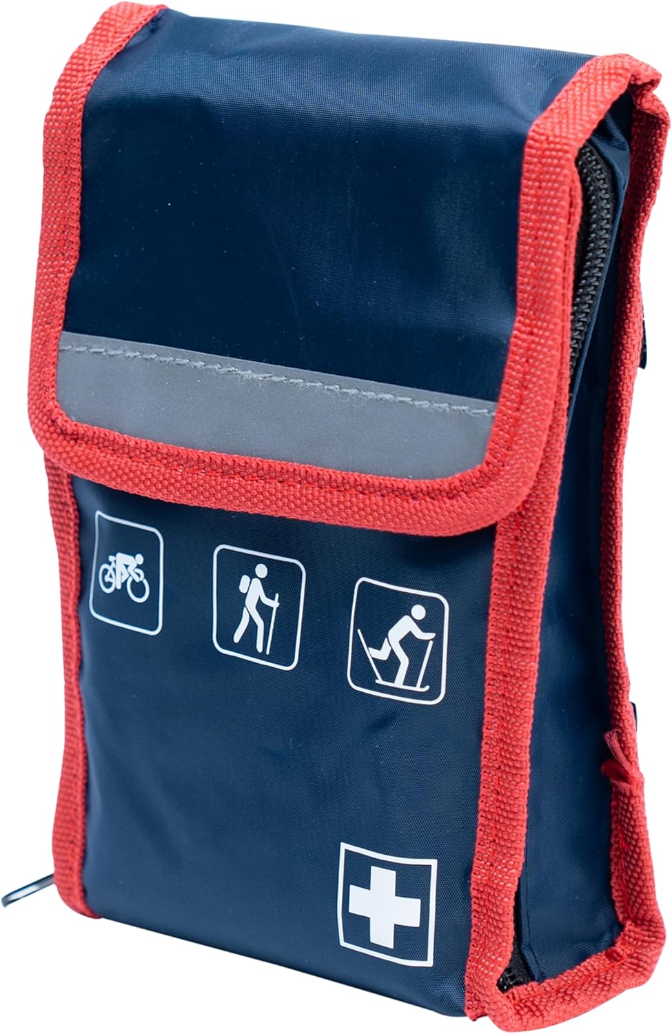 Outdoor-Erste-Hilfe-Set – perfekt zum Wandern, Radfahren und Camping – reflektierende Erste-Hilfe-Tasche zur Befestigung am Rucksack oder Fahrrad