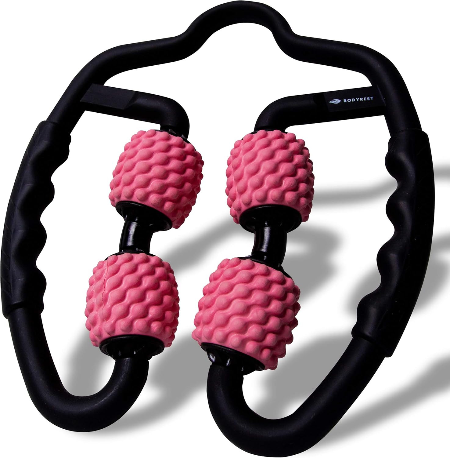 BodyRest Muskelmassageroller, Faszienroller und Massagegerät. Wohlbefinden für Nacken und Schulter, Oberschenkel, Beine, Arme und Füße. Erleben Sie Entspannung, Selbstmassage und die Welt der Faszien., rosa