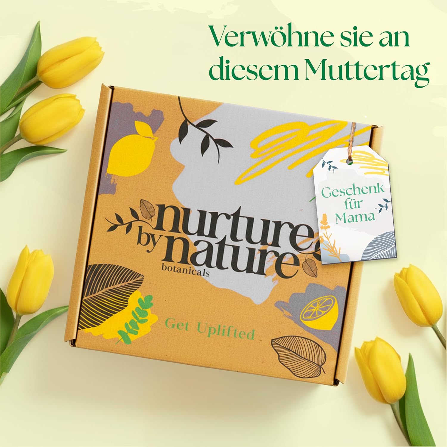 Nurture by Nature, Entspannung und Auftrieb, Verwöhnkörbe für Frauen, Spa-Badeset, Badesalz, Aromatherapie, Seife, Badebomben, Kerze und mehr, Geburtstagsgeschenk – Bild 2