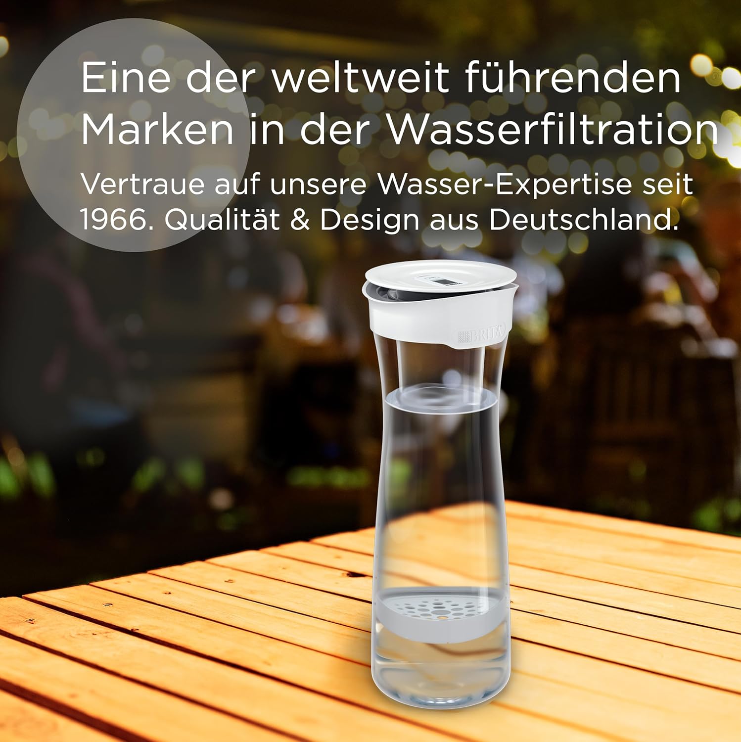 BRITA Wasserfilterkaraffe weiß-grau / Karaffe inkl. 1 MicroDisc-Filter / Wasserkaraffe zum stilvollen Servieren von Wasser / Filter reduziert Chlor und Mikropartikel im Leitungswasser – Bild 8