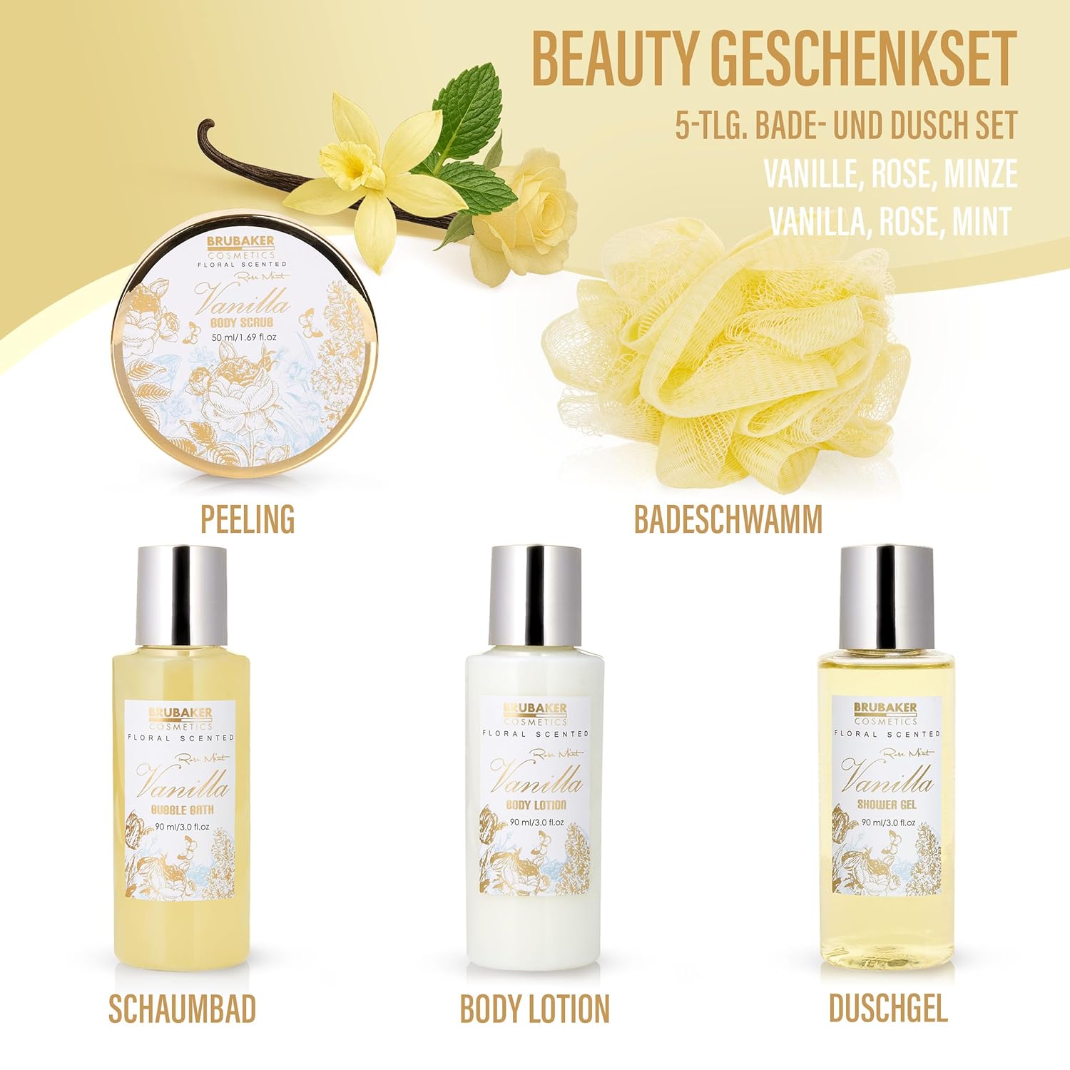 Brubaker Cosmetics Bade- und Duschset 5-teiliges Geschenkset – Bild 4